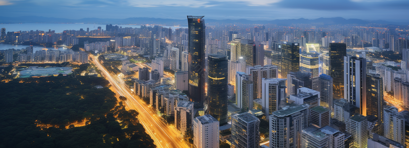 壮阔深圳南山区建筑群夜景,高清,摄影图,摄影图片,图片大全,摄影图免费下载